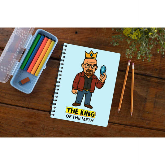 Breaking Bad Notebook by The Banyan Tee TBT - King Of The Blue Crystal