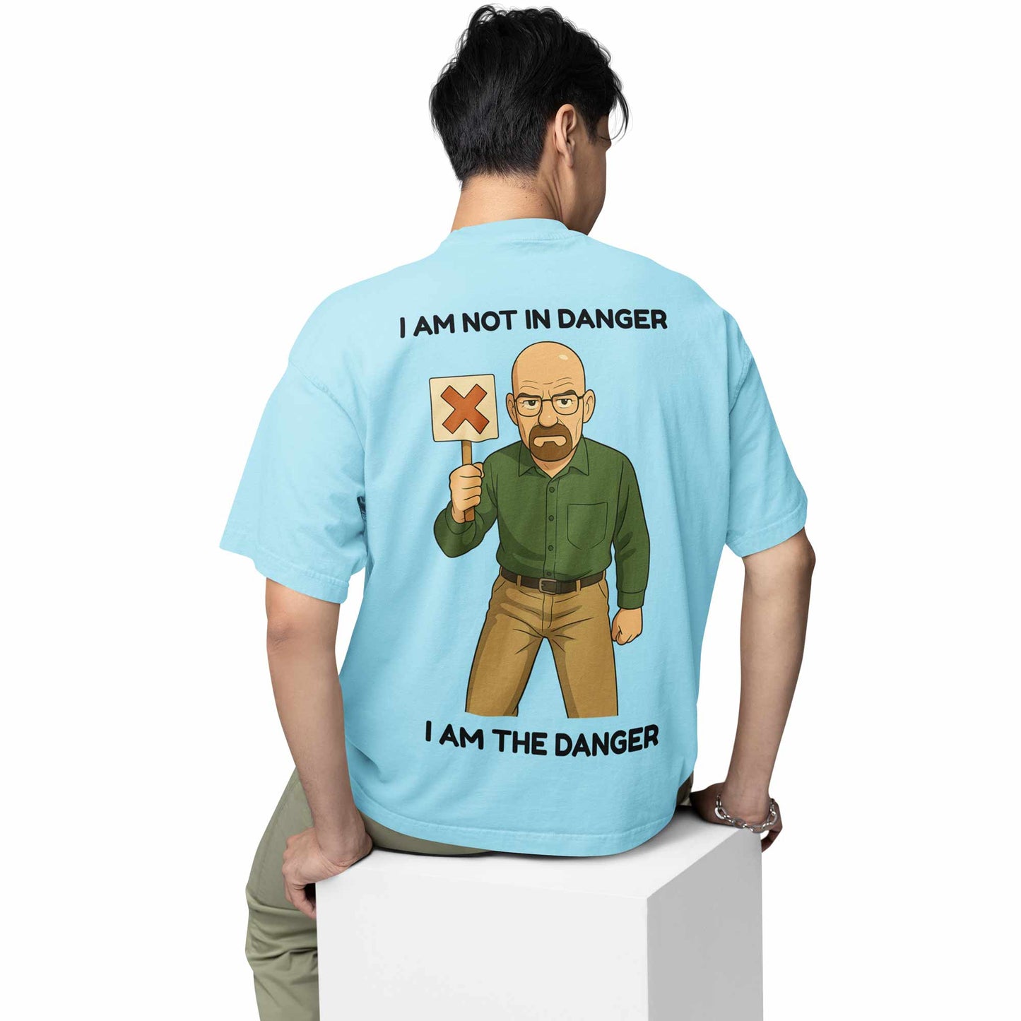 breaking bad oversized t shirt - danger crystal tv & movies t-shirt baby blue buy online india the banyan tee tbt men women girls boys unisex