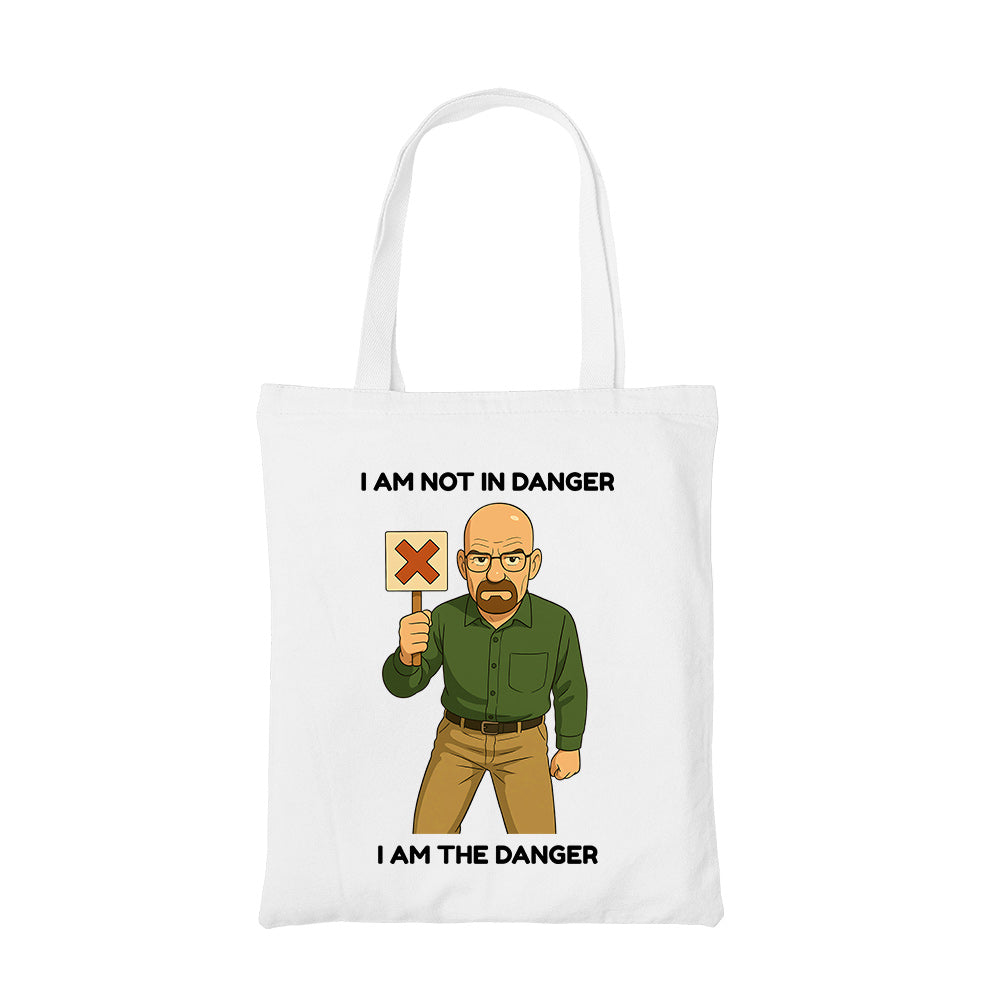 breaking bad danger tote bag hand printed cotton women men unisex