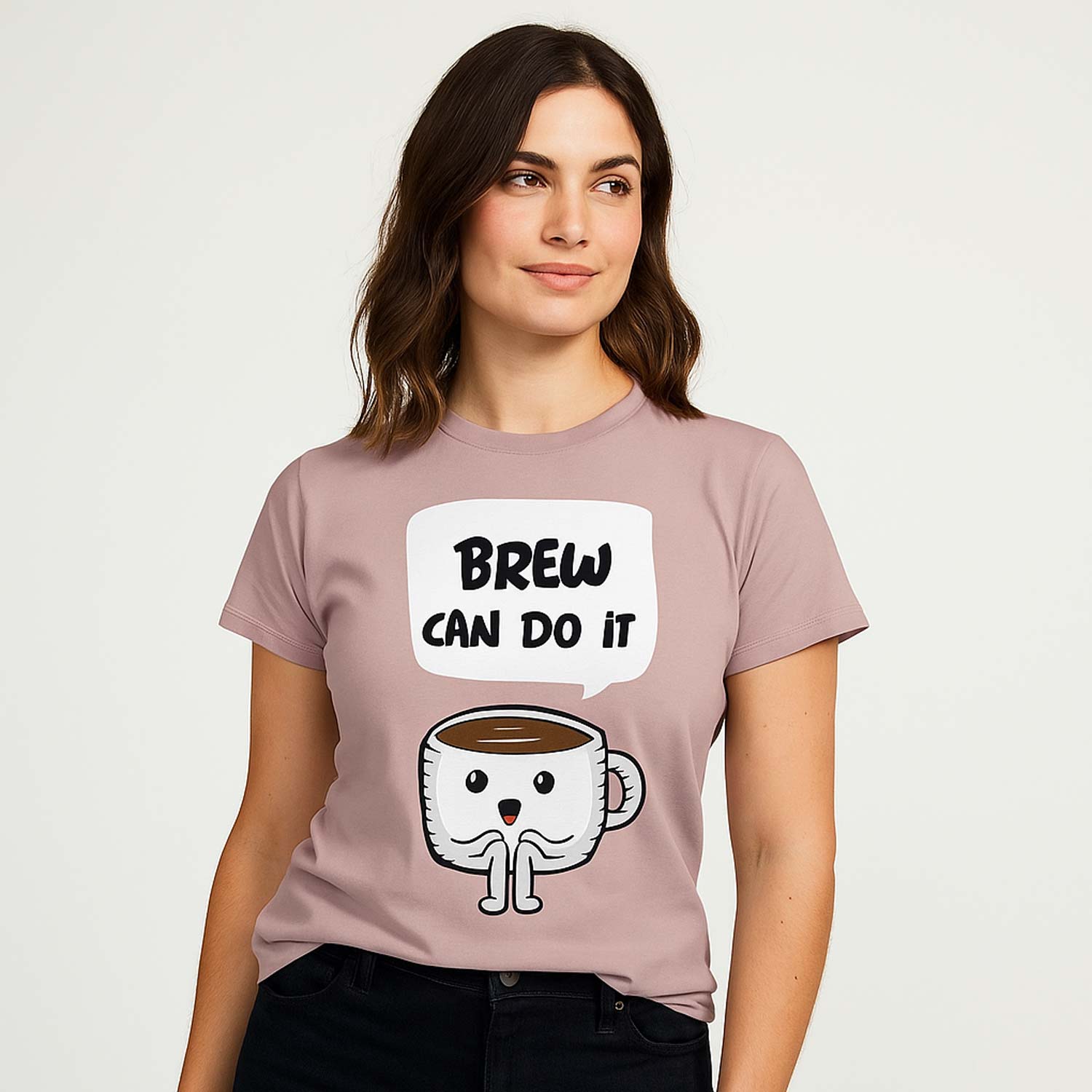 graphic brew can do it t-shirt printed graphic stylish buy online india the banyan tee tbt men women girls boys unisex mushroom 