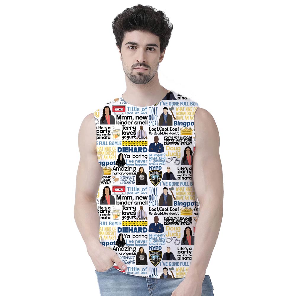 brooklyn nine nine hugsy all-over printed sleeveless t shirt tv & movies buy online india the banyan tee tbt men women girls boys unisex xs