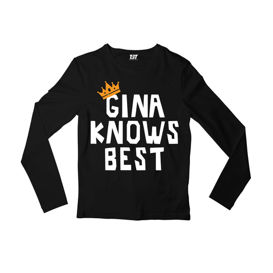 brooklyn nine-nine gina knows best full sleeves long sleeves buy online india the banyan tee tbt men women girls boys unisex black detective jake peralta terry charles boyle gina linetti andy samberg merchandise clothing acceessories