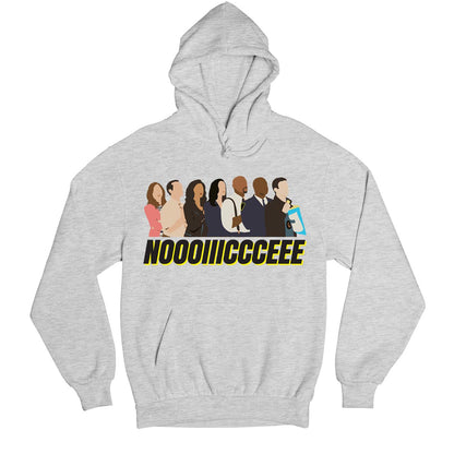 brooklyn nine-nine noooiiiccceee hoodie hooded sweatshirt winterwear buy online india the banyan tee tbt men women girls boys unisex gray detective jake peralta terry charles boyle gina linetti andy samberg merchandise clothing acceessories