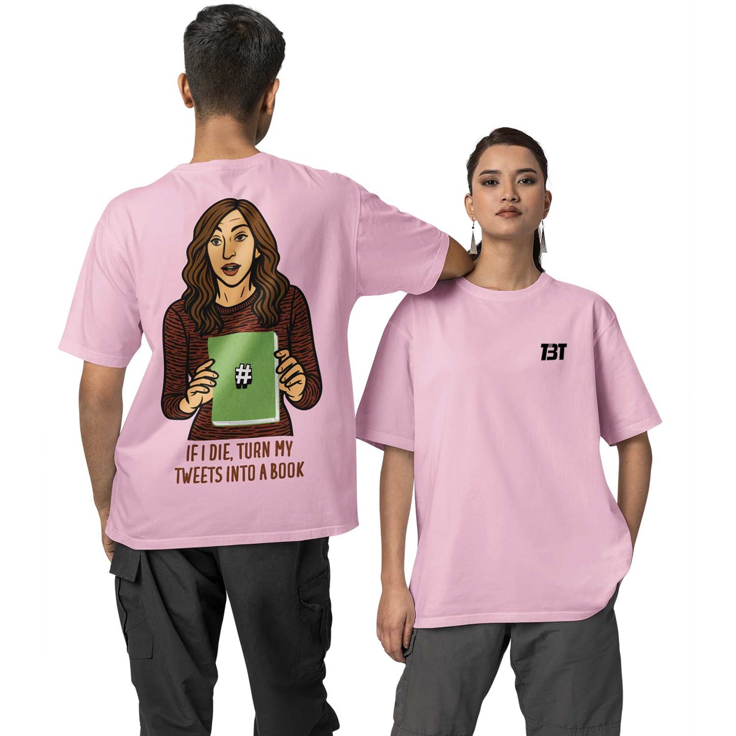 brooklyn nine-nine oversized t shirt - turn my tweets into a book tv & movies t-shirt baby pink buy online india the banyan tee tbt men women girls boys unisex