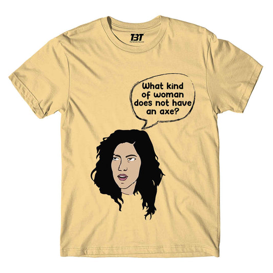 brooklyn nine-nine what kind of woman t-shirt tv & movies buy online india the banyan tee tbt men women girls boys unisex beige stranger things eleven demogorgon shadow monster dustin quote vector art clothing accessories merchandise