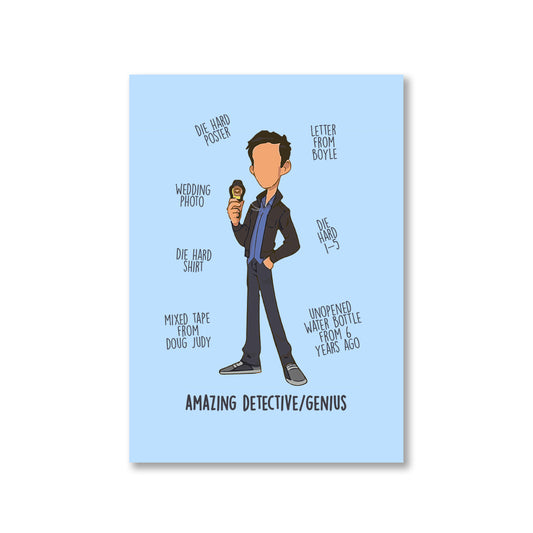 brooklyn nine-nine jake peralta poster wall art buy online india the banyan tee tbt a4 clothing accessories merchandise