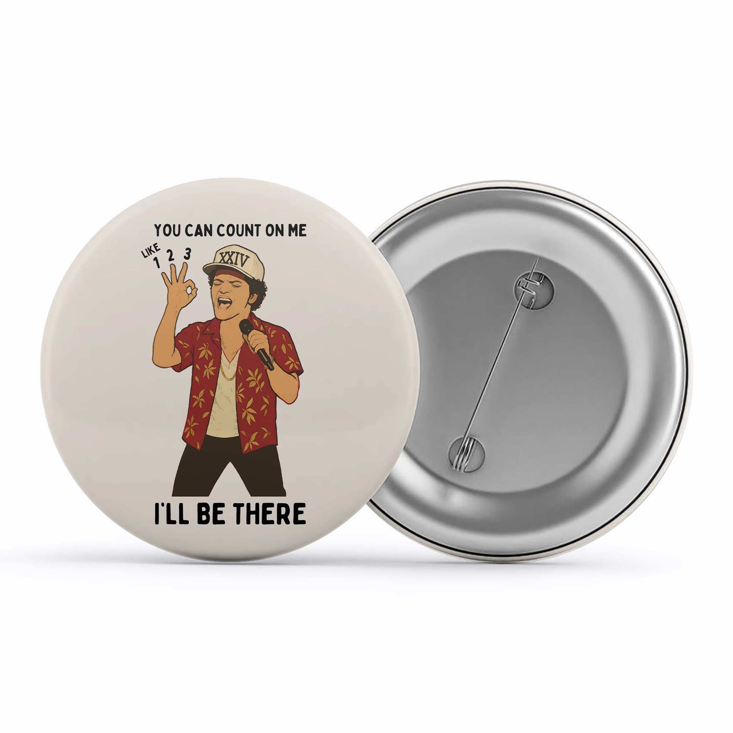 bruno mars count on me badge pin button music band buy online india the banyan tee tbt men women girls boys unisex