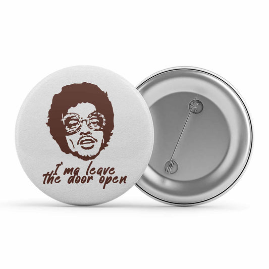 bruno mars leave the door open badge pin button music band buy online india the banyan tee tbt men women girls boys unisex