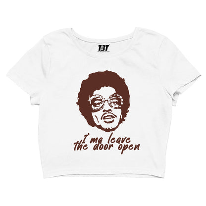 bruno mars leave the door open crop top music band buy online india the banyan tee tbt men women girls boys unisex white