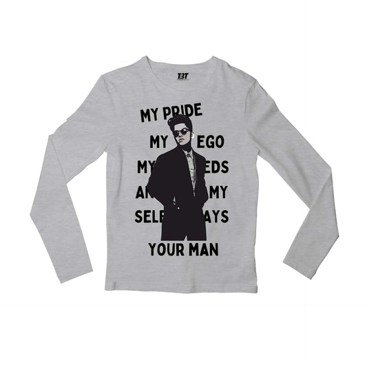 bruno mars when i was your man full sleeves long sleeves music band buy online india the banyan tee tbt men women girls boys unisex gray
