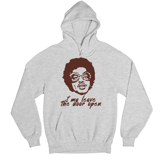 bruno mars leave the door open hoodie hooded sweatshirt winterwear music band buy online india the banyan tee tbt men women girls boys unisex gray