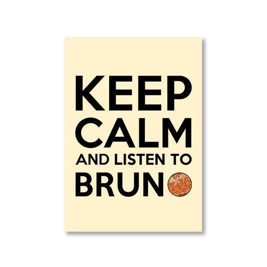 bruno mars keep calm poster wall art buy online india the banyan tee tbt a4