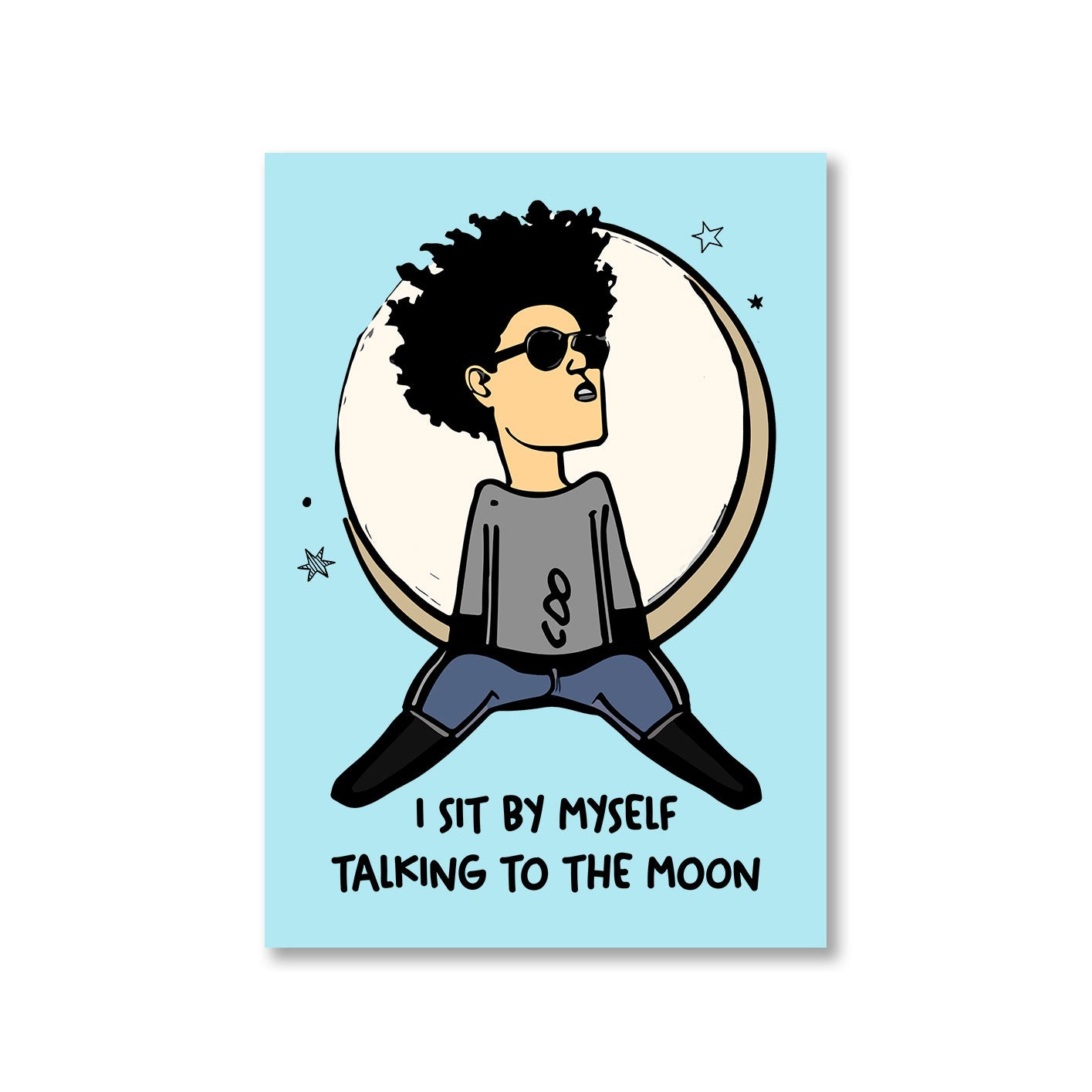 bruno mars talking to the moon poster wall art buy online india the banyan tee tbt a4