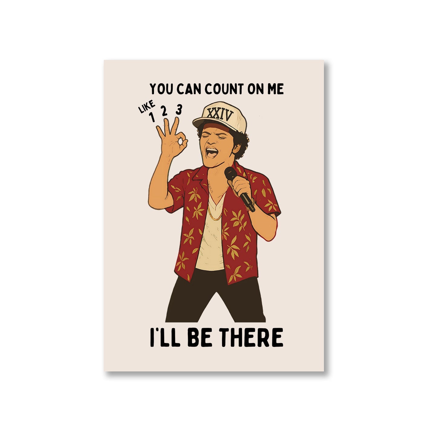 bruno mars count on me poster wall art buy online india the banyan tee tbt a4