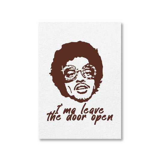 bruno mars leave the door open poster wall art buy online india the banyan tee tbt a4