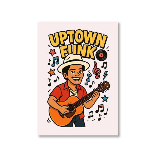 bruno mars uptown funk poster wall art buy online india the banyan tee tbt a4