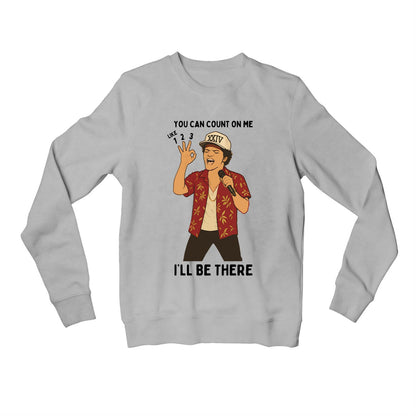 bruno mars count on me sweatshirt upper winterwear music band buy online india the banyan tee tbt men women girls boys unisex gray