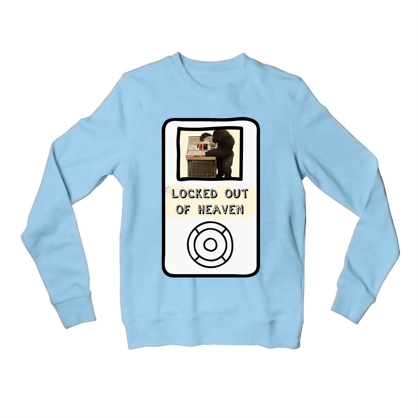 bruno mars locked out of heaven sweatshirt upper winterwear music band buy online india the banyan tee tbt men women girls boys unisex baby blue