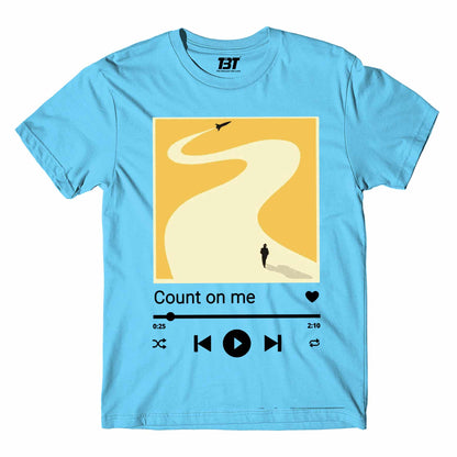 bruno mars count on me t-shirt music band buy online india the banyan tee tbt men women girls boys unisex sky blue