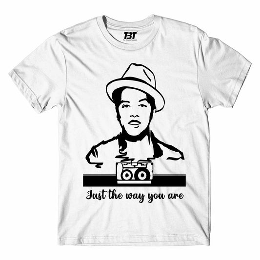 bruno mars just the way you are t-shirt music band buy online india the banyan tee tbt men women girls boys unisex white