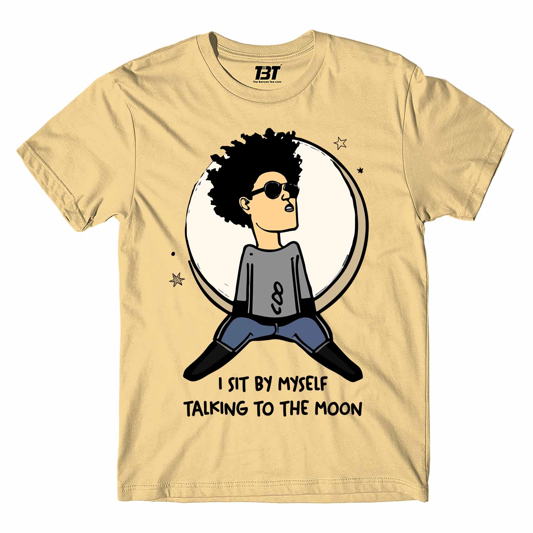bruno mars talking to the moon t-shirt music band buy online india the banyan tee tbt men women girls boys unisex beige