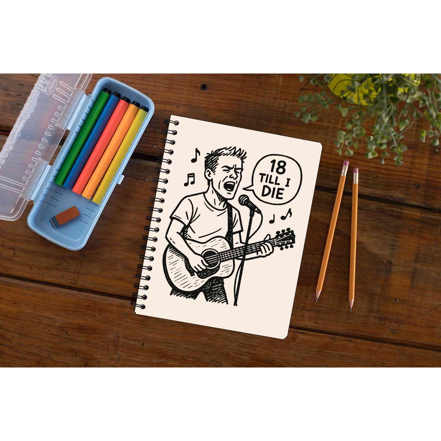 bryan adams 18 till i die notebook notepad diary buy online india the banyan tee tbt unruled