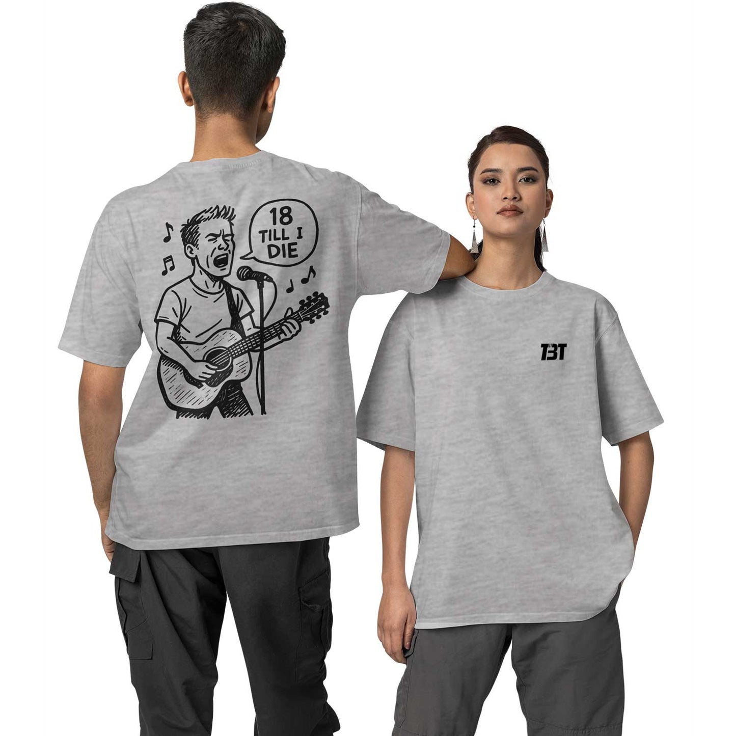bryan adams oversized t shirt - 18 till i die music t-shirt grey buy online india the banyan tee tbt men women girls boys unisex