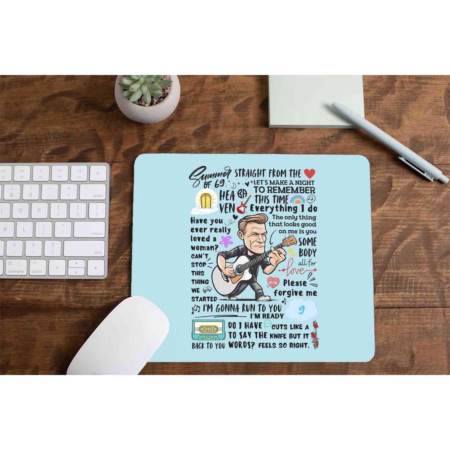 bryan adams everything i doodle mousepad logitech large anime music band buy online india the banyan tee tbt men women girls boys unisex  