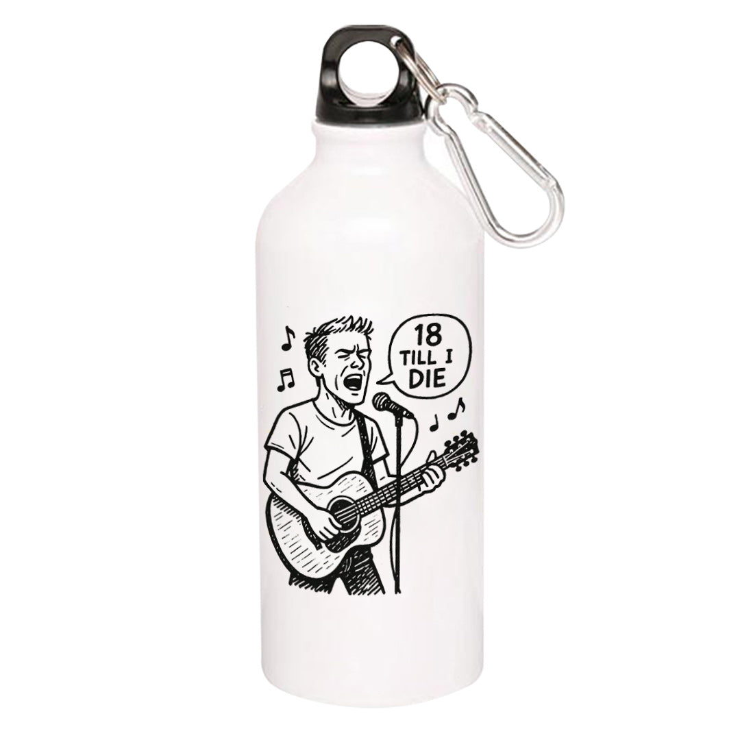 bryan adams 18 till i die sipper steel water bottle flask gym shaker music band buy online india the banyan tee tbt men women girls boys unisex