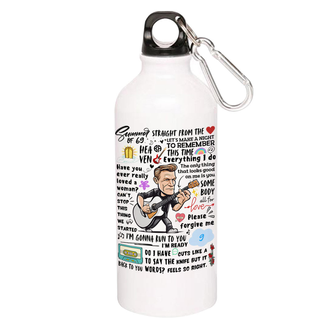 bryan adams everything i doodle sipper steel water bottle flask gym shaker music band buy online india the banyan tee tbt men women girls boys unisex  