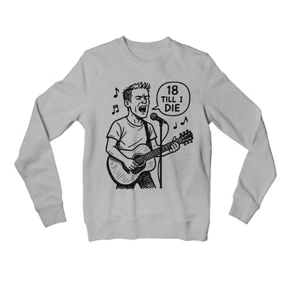 bryan adams 18 till i die sweatshirt upper winterwear music band buy online india the banyan tee tbt men women girls boys unisex gray