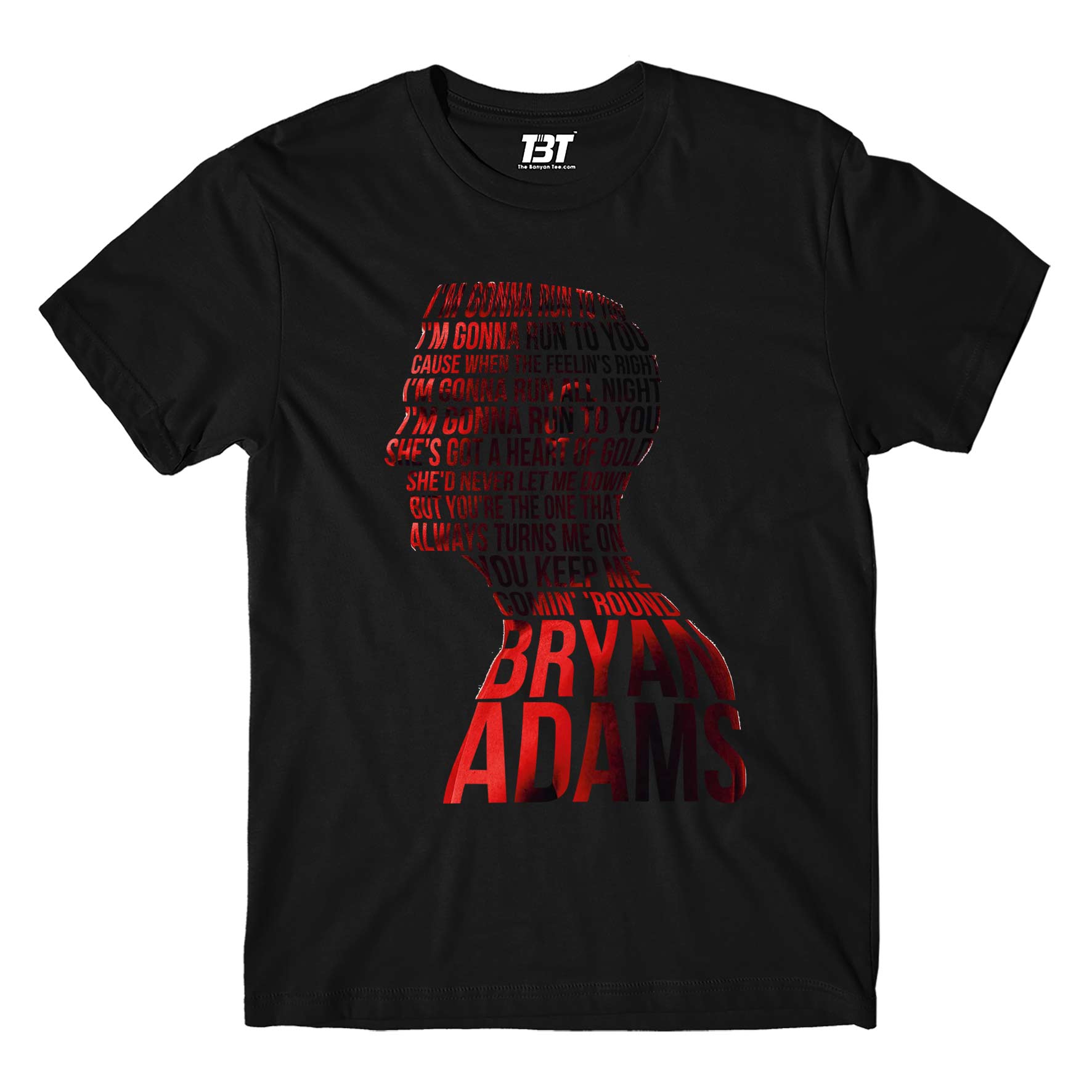 bryan adams run to you t-shirt music band buy online india the banyan tee tbt men women girls boys unisex black