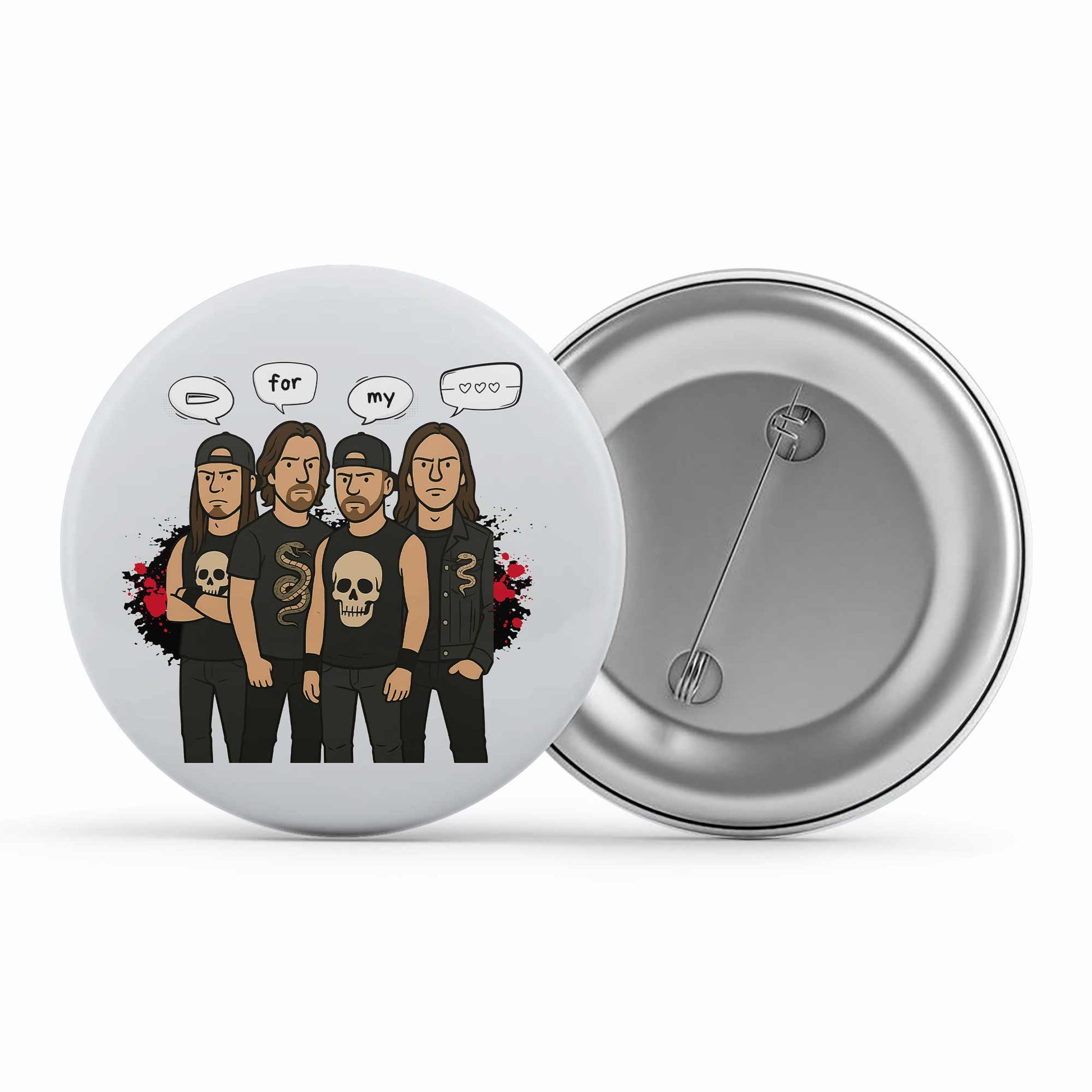 bullet for my valentine bullet gang badge pin button music band buy online india the banyan tee tbt men women girls boys unisex  