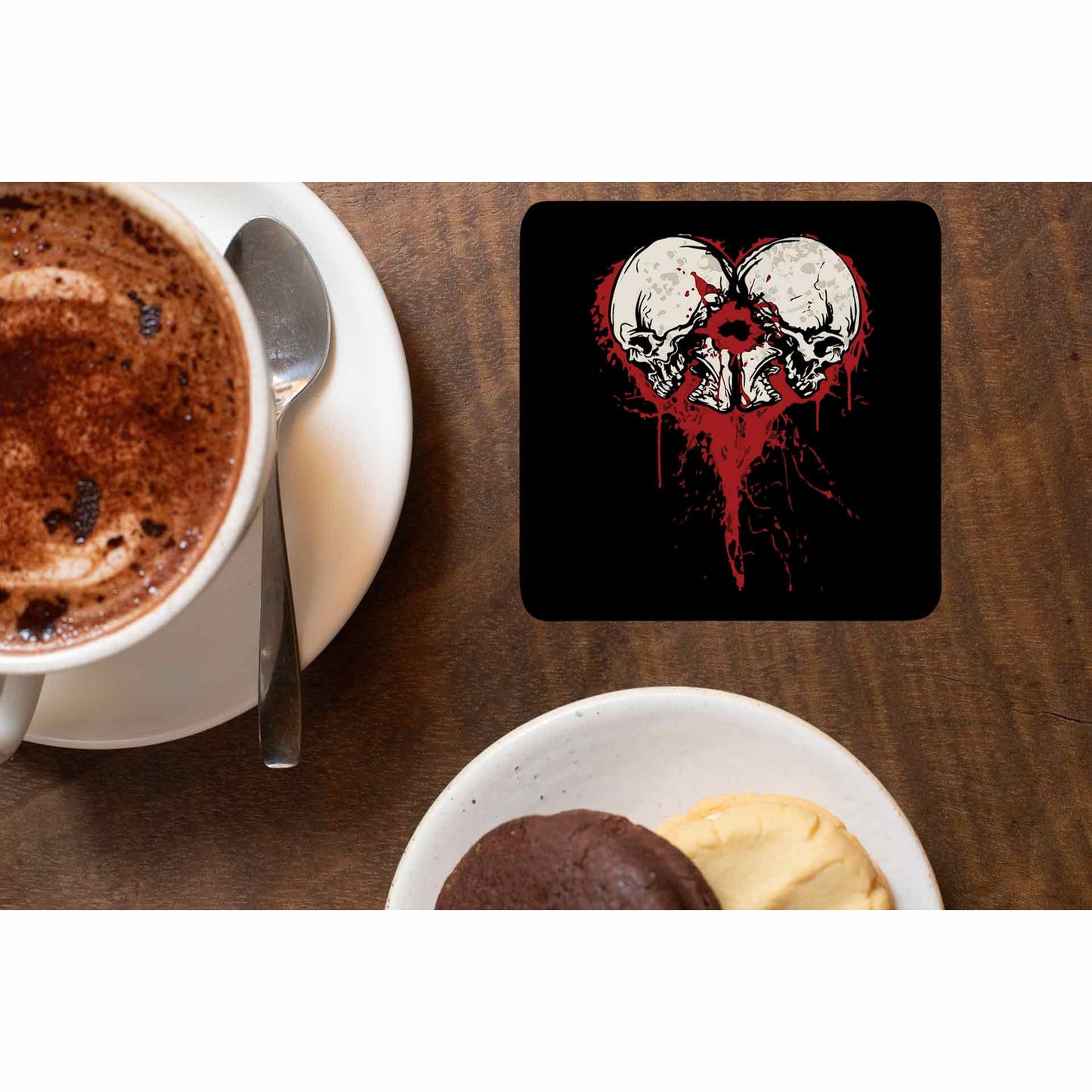 bullet for my valentine bullet heart coasters wooden table cups indian music band buy online india the banyan tee tbt men women girls boys unisex