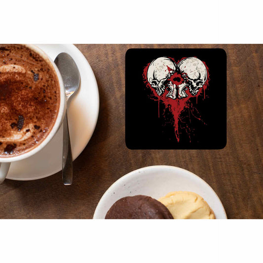 bullet for my valentine bullet heart coasters wooden table cups indian music band buy online india the banyan tee tbt men women girls boys unisex
