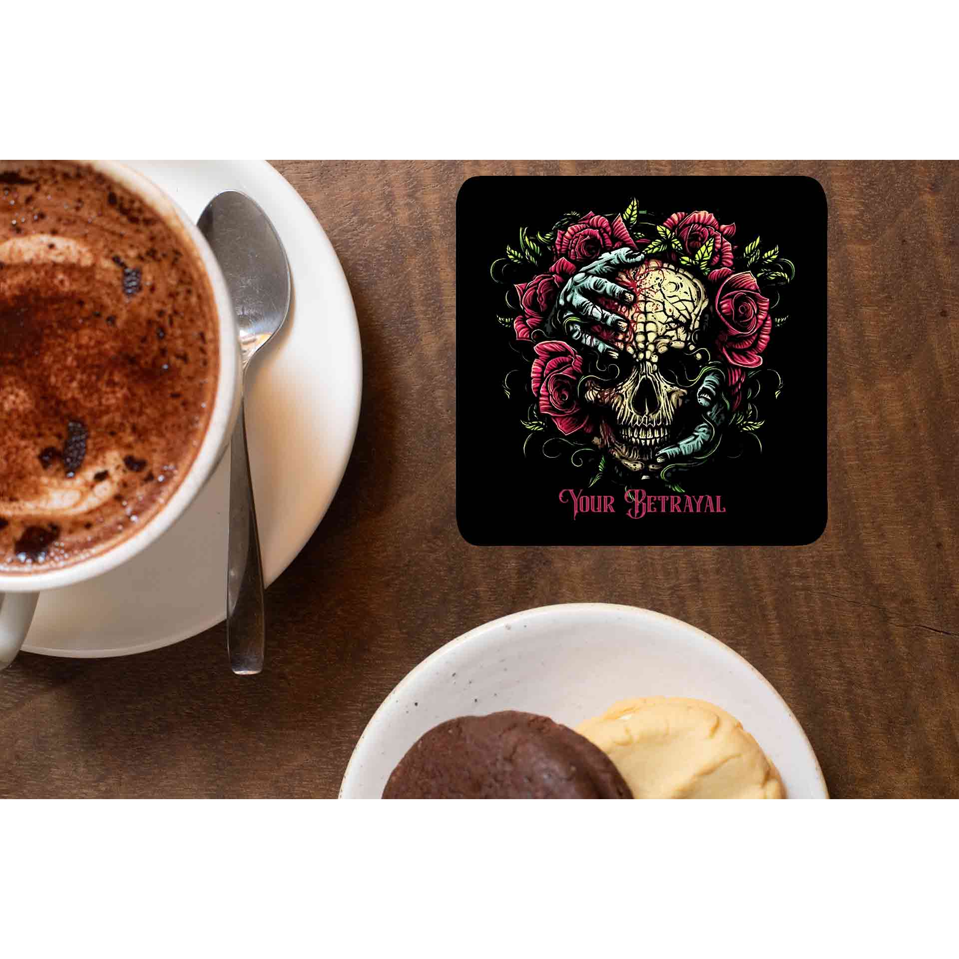 bullet for my valentine your betrayal coasters wooden table cups indian music band buy online india the banyan tee tbt men women girls boys unisex