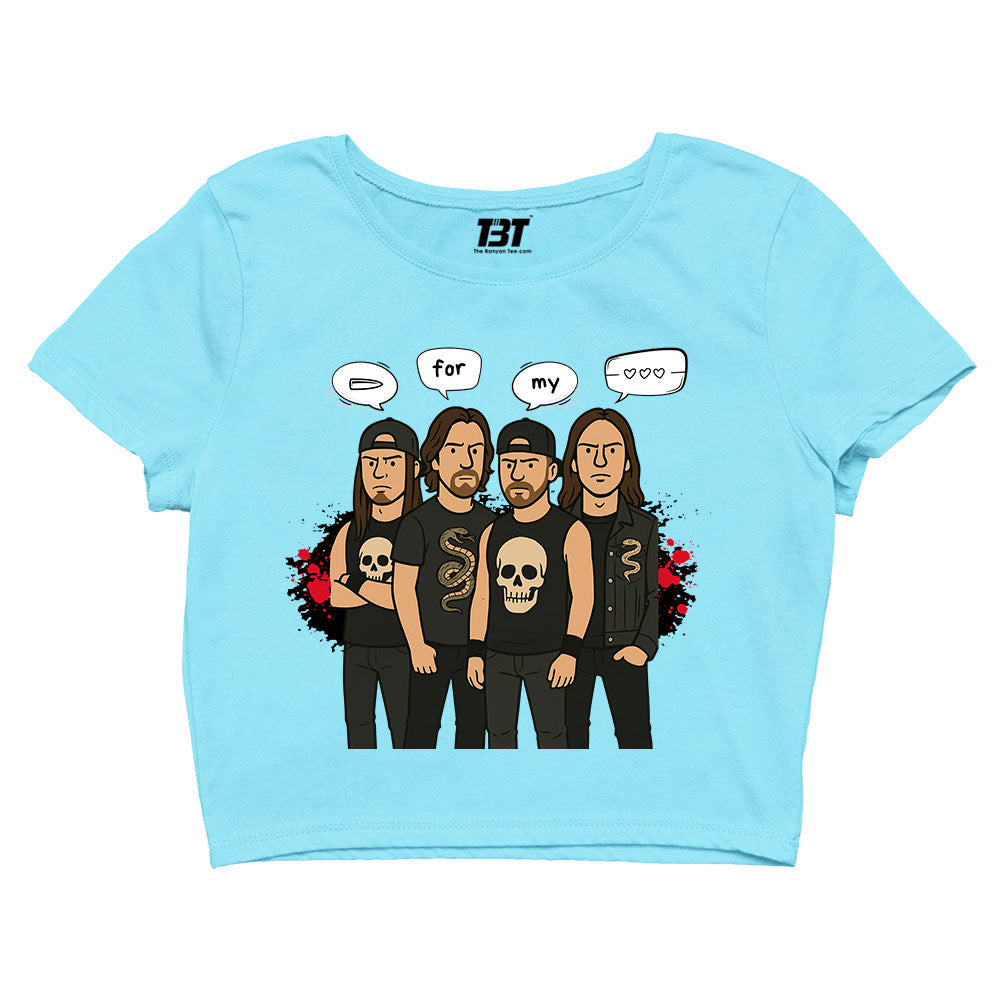 bullet for my valentine bullet gang crop top music band buy online india the banyan tee tbt men women girls boys unisex s 