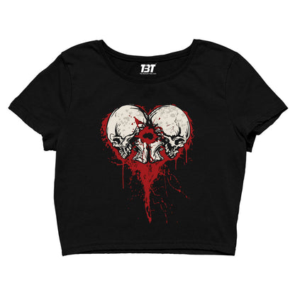 bullet for my valentine bullet heart crop top music band buy online india the banyan tee tbt men women girls boys unisex navy