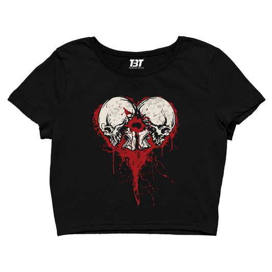bullet for my valentine bullet heart crop top music band buy online india the banyan tee tbt men women girls boys unisex navy
