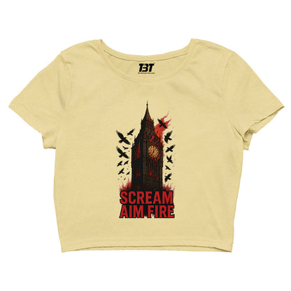 bullet for my valentine scream aim fire crop top music band buy online india the banyan tee tbt men women girls boys unisex s 