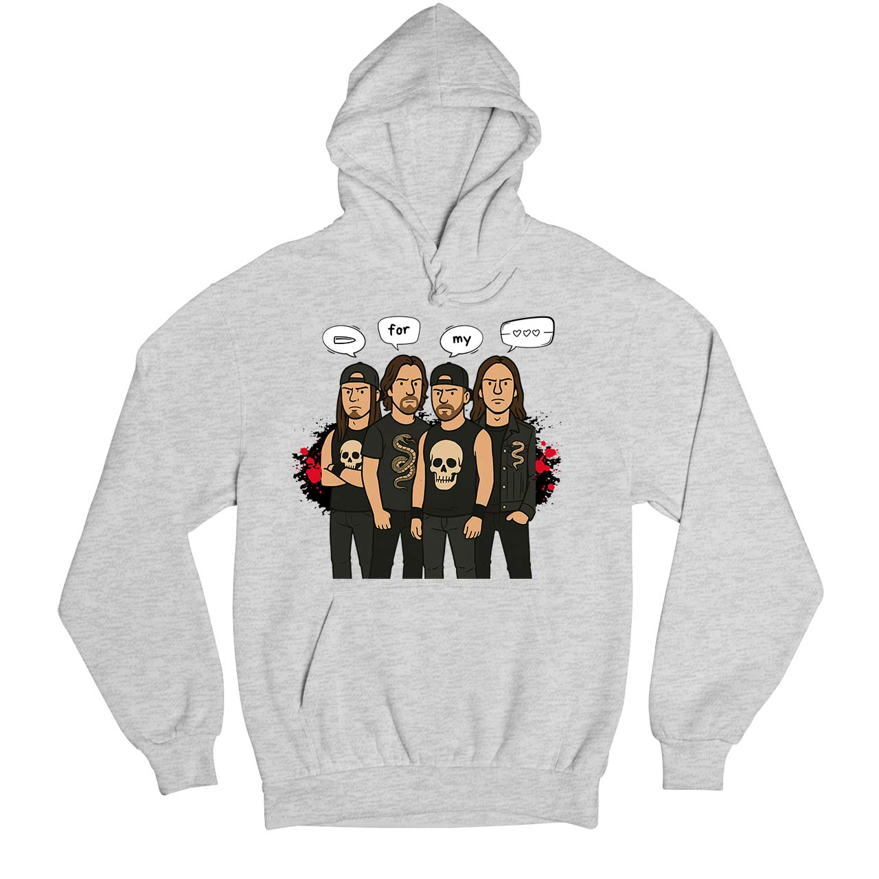 bullet for my valentine bullet gang hoodie hooded sweatshirt winterwear music band buy online india the banyan tee tbt men women girls boys unisex gray