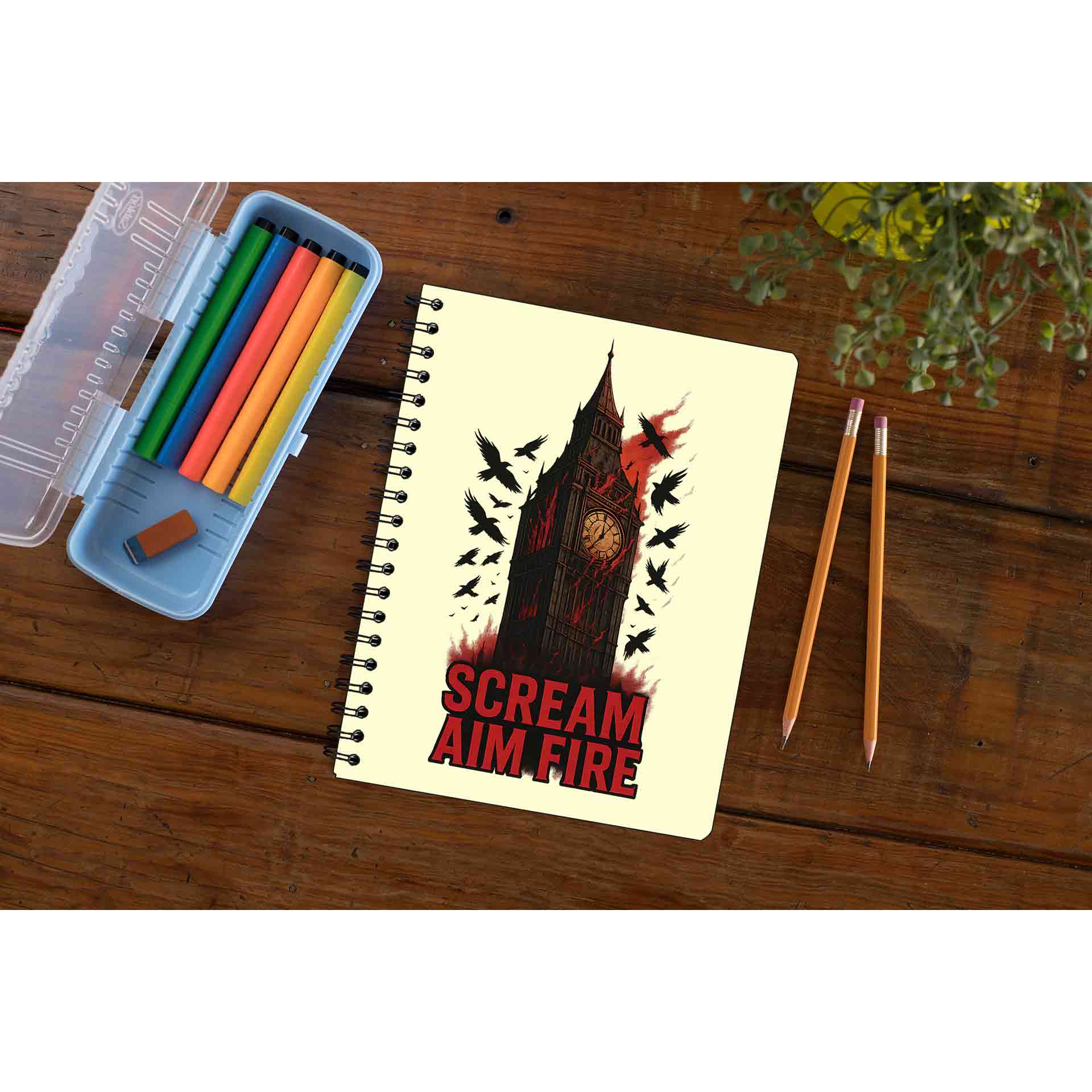 bullet for my valentine scream aim fire notebook notepad diary buy online india the banyan tee tbt unruled 