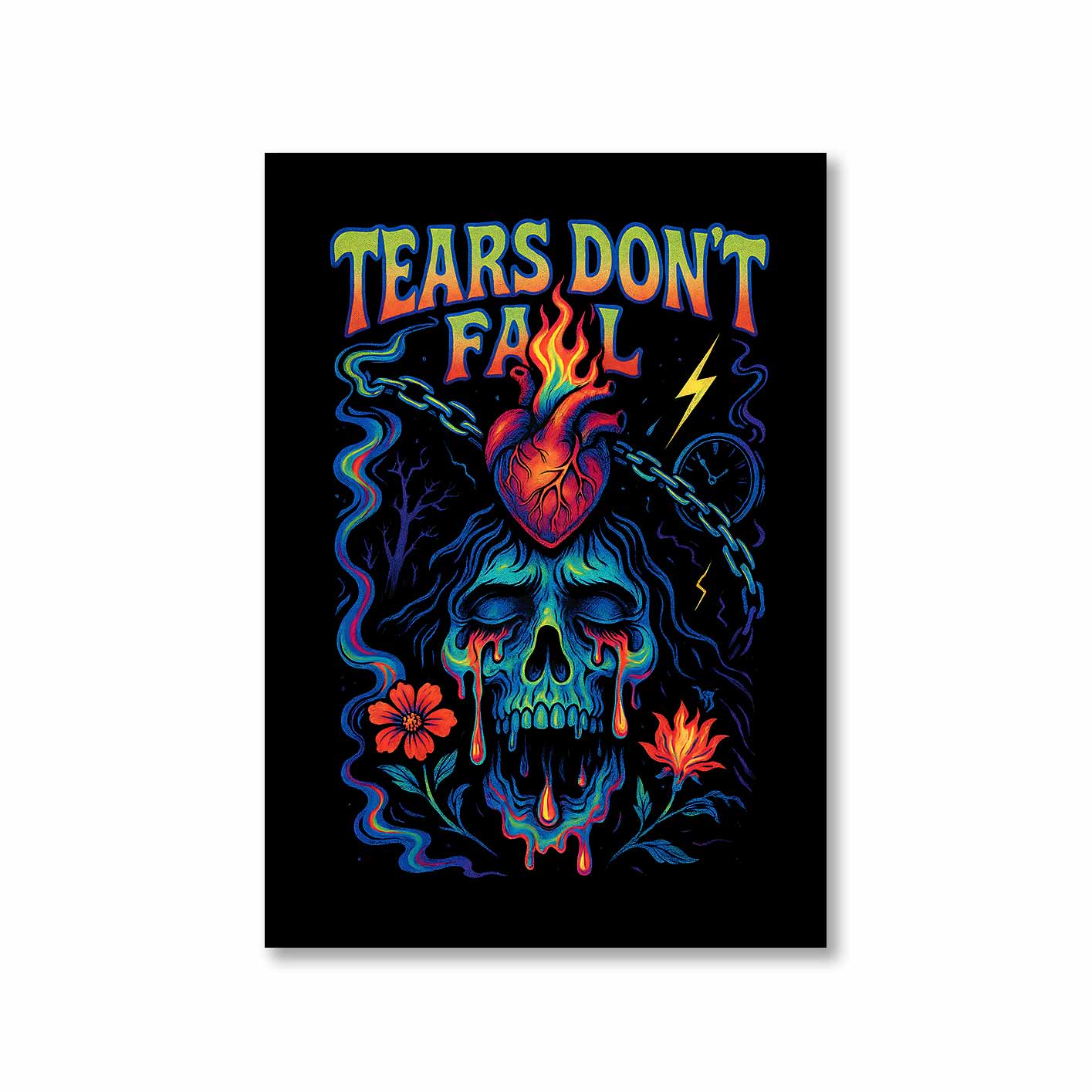 bullet for my valentine tears don't fall poster wall art buy online india the banyan tee tbt a4