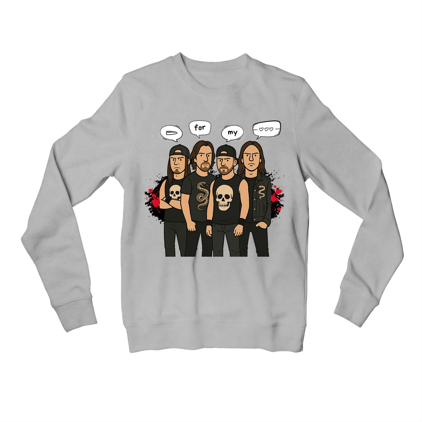 bullet for my valentine bullet gang sweatshirt upper winterwear music band buy online india the banyan tee tbt men women girls boys unisex gray 