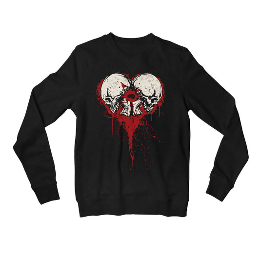 bullet for my valentine bullet heart sweatshirt upper winterwear music band buy online india the banyan tee tbt men women girls boys unisex black