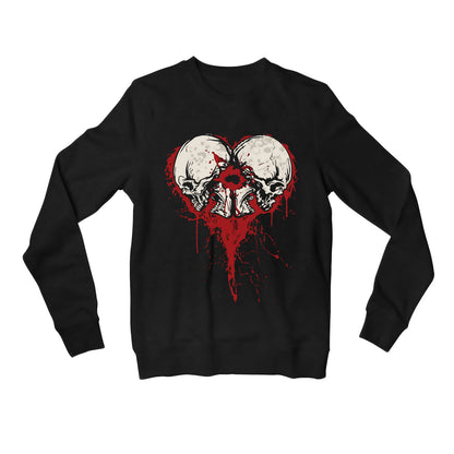 bullet for my valentine bullet heart sweatshirt upper winterwear music band buy online india the banyan tee tbt men women girls boys unisex black