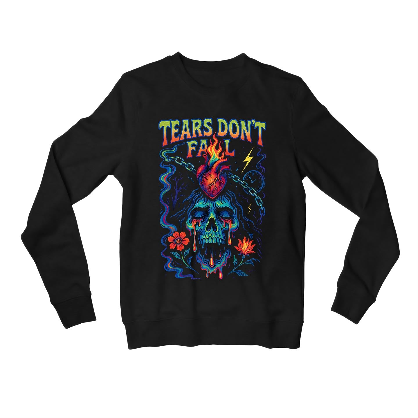bullet for my valentine tears don't fall sweatshirt upper winterwear music band buy online india the banyan tee tbt men women girls boys unisex black