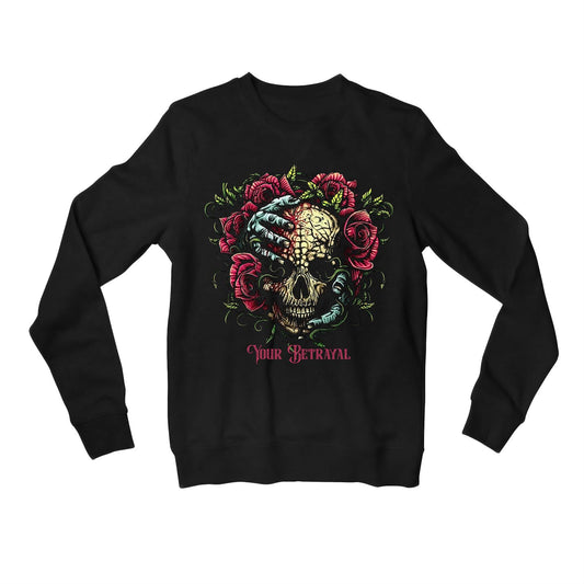 bullet for my valentine your betrayal sweatshirt upper winterwear music band buy online india the banyan tee tbt men women girls boys unisex black