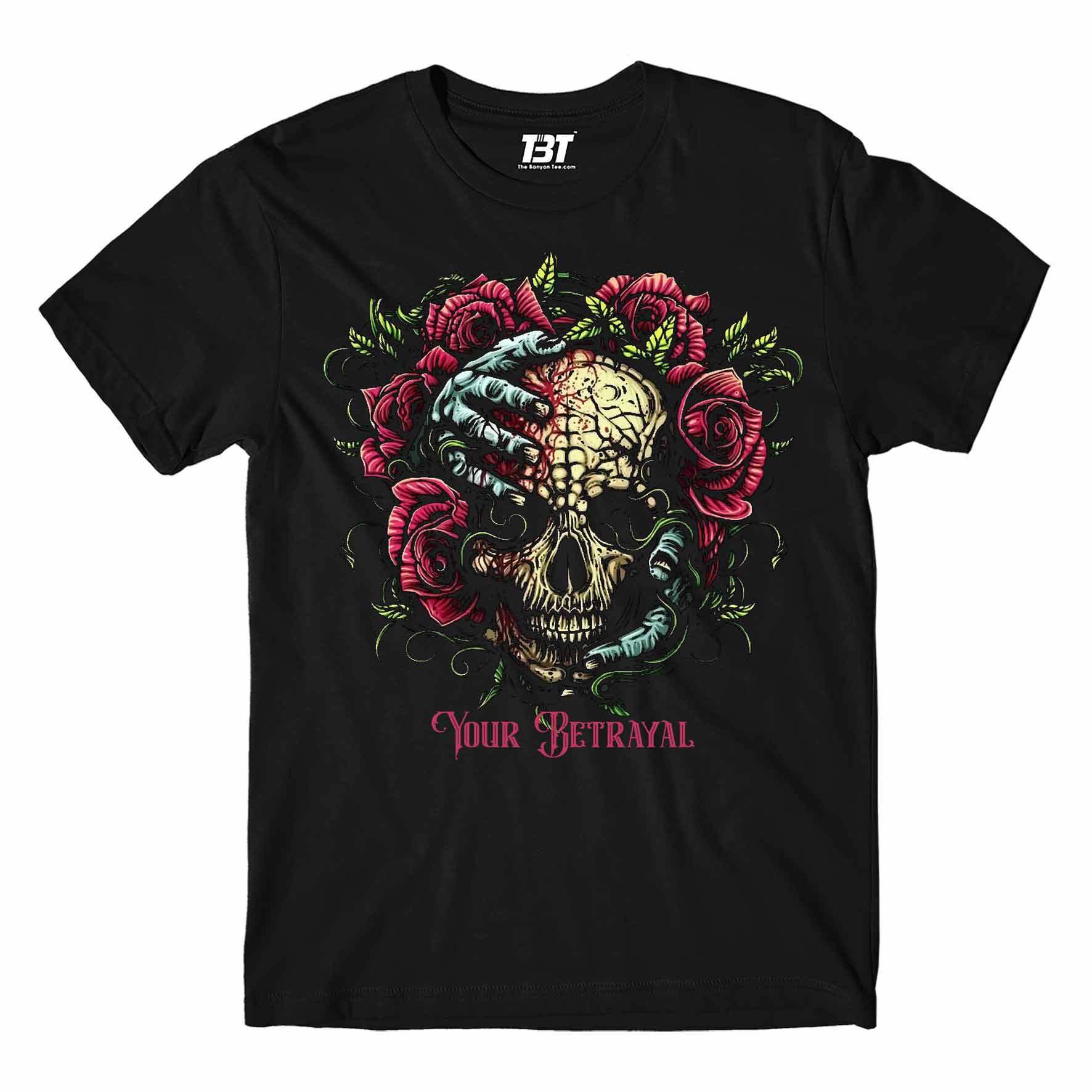 bullet for my valentine your betrayal t-shirt music band buy online india the banyan tee tbt men women girls boys unisex black