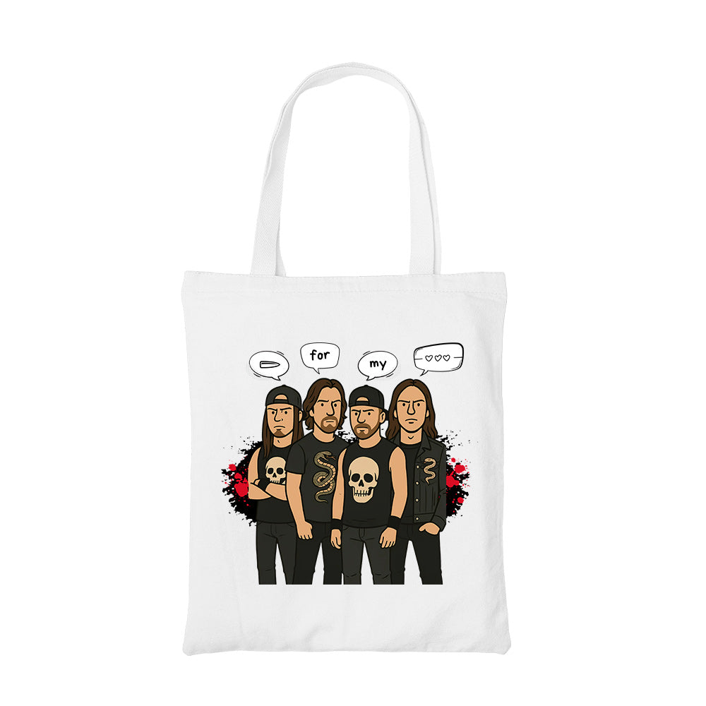bullet for my valentine bullet gang tote bag cotton printed music band buy online india the banyan tee tbt men women girls boys unisex  